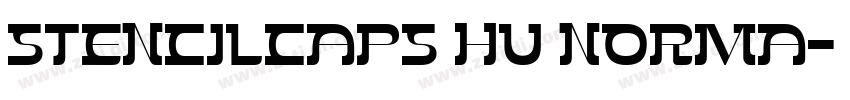 StencilCaps HU Norma字体转换